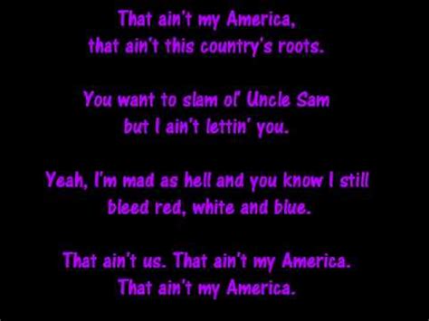 lyrics ain't that america